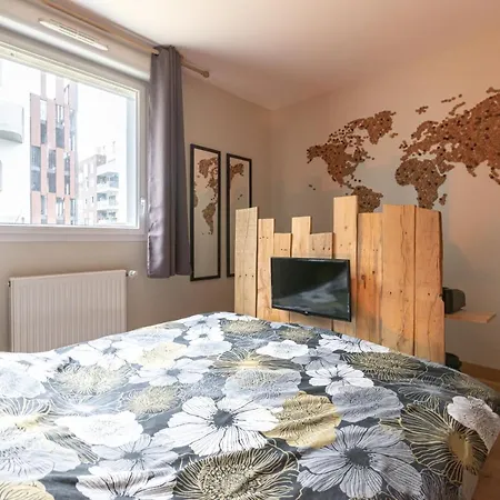 Appartement 67m2 Spacious And Modern With Balcony Gennevilliers
